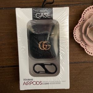 Wireless AirPods case black & gold NIB